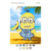 Broderie cu margele Minion A5 dimenisune12,3x15,1 cm, 10 de culori, 1,434 margele