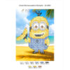 Broderie cu margele Minion A6 dimenisune 8,7x11,8 cm, 9 de culori, 742 margele