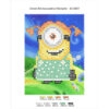 Broderie cu margele Minion A6 dimenisune 8,7x11,8 cm, 9 de culori, 899 margele
