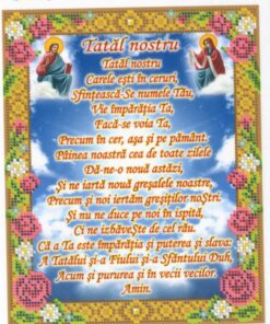 Broderie Tatăl Nostru– format A4, 2,976 mărgele.