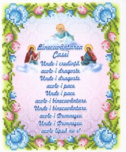Broderie Binecuvântarea Casei– format A4, 2,840mărgele.
