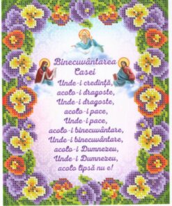Broderie Binecuvântarea Casei– format A4, 4,714 mărgele.