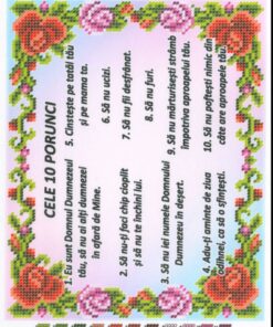 Broderie Cele 10 Porunci– format A4, 2,840 mărgele.