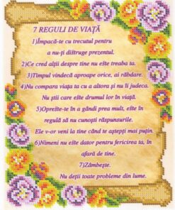 Broderie I Reguli de Viata– format A4, 3.308 mărgele.