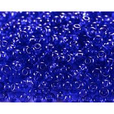 Mărgele Preciosa 10/0 cod 30080 albastru transparent ambalaj angro, perlă, ideale pentru broderii mari și ateliere handmade.