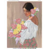 Broderie cu mărgele Domniță A3 dimensiune 27x36 cm, 19 de culori,17.984 mărgele.