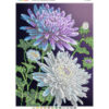 Broderie cu mărgele GHEORGHINE A3 dimensiune 27x36 cm, 22 de culori, 13.517 mărgele