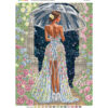 Broderie cu mărgele Eleganță în ploaie A3 dimensiune 27x36 cm, 12 de culori, 8.594 mărgele.