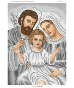 Broderie sfânta familie gri – format A2 34.550 mărgele.
