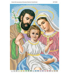 Broderie sfântA familie – format A3, 14.737 mărgele.