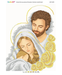 Broderie sfânta familie– format A3, 7.511 mărgele.